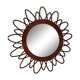 Vintage rattan sun mirror 46cm