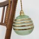 Lampe baladeuse Art deco verte et liserés dorés