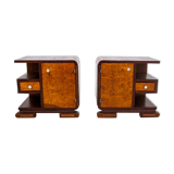 Art Deco bedside tables, Poland, 1940