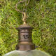 Art Deco suspension from the 1930s in glass and brass.