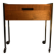 Bedside table/side table/small storage unit on wheels, 1960s