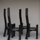 Chaises Golem Mid-Century par Vico Magistretti pour Poggi, 1970s, Set de 4