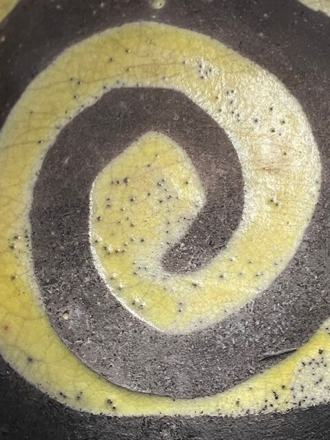 Ashtray in raku, circa 1990/2000