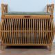 1960s rattan storage bench