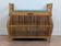 1960s rattan storage bench