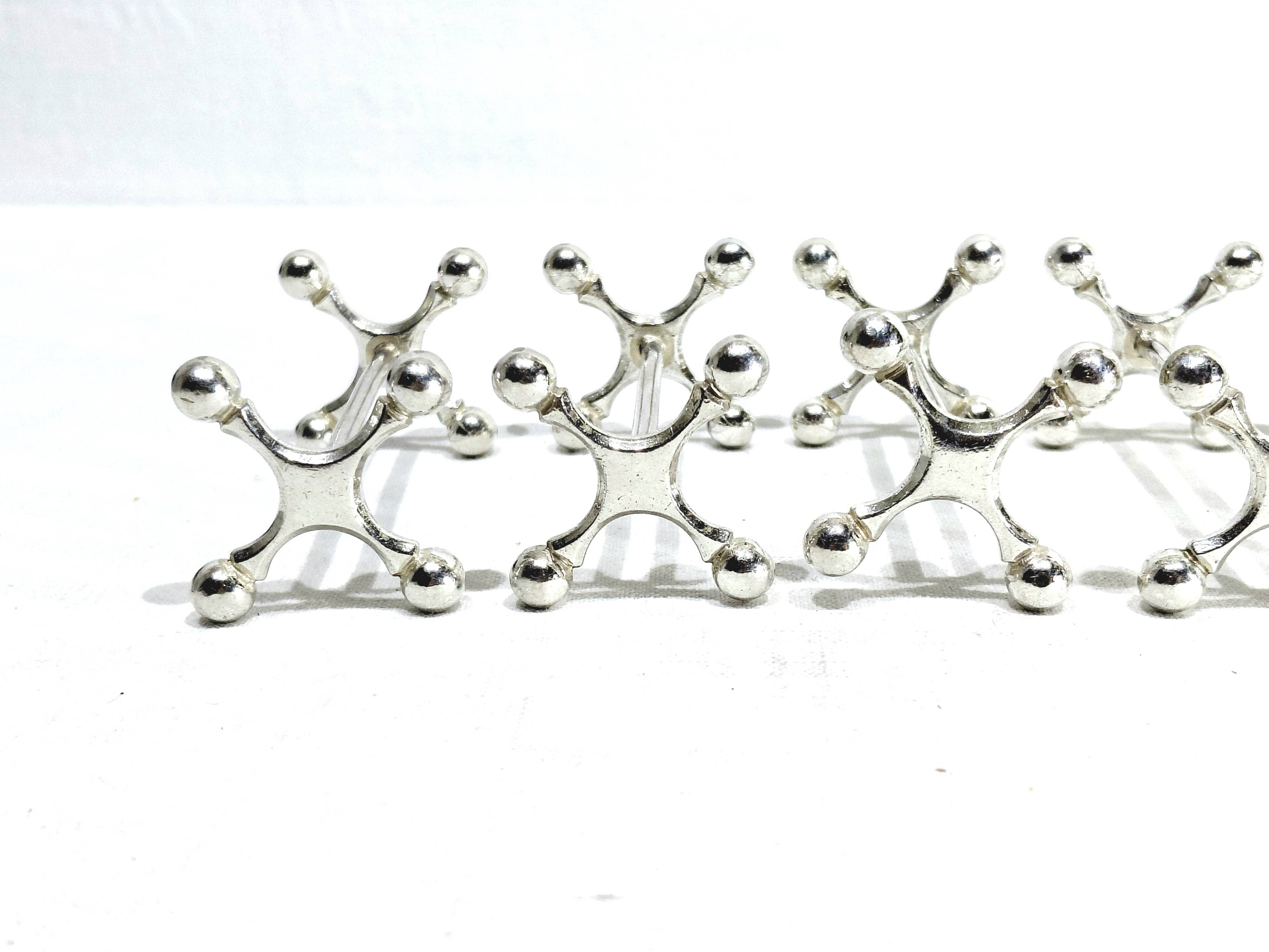 SFAM - Set of 9 Silver-Plated Knife Holders