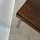 Table basse vintage bois et métal 1970
