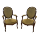 Pair of Napoleon III armchairs from the 19th century in mahogany.