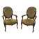 Pair of Napoleon III armchairs from the 19th century in mahogany.