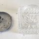 Ceiling light or wall light in moulded glass - mid 20th century.