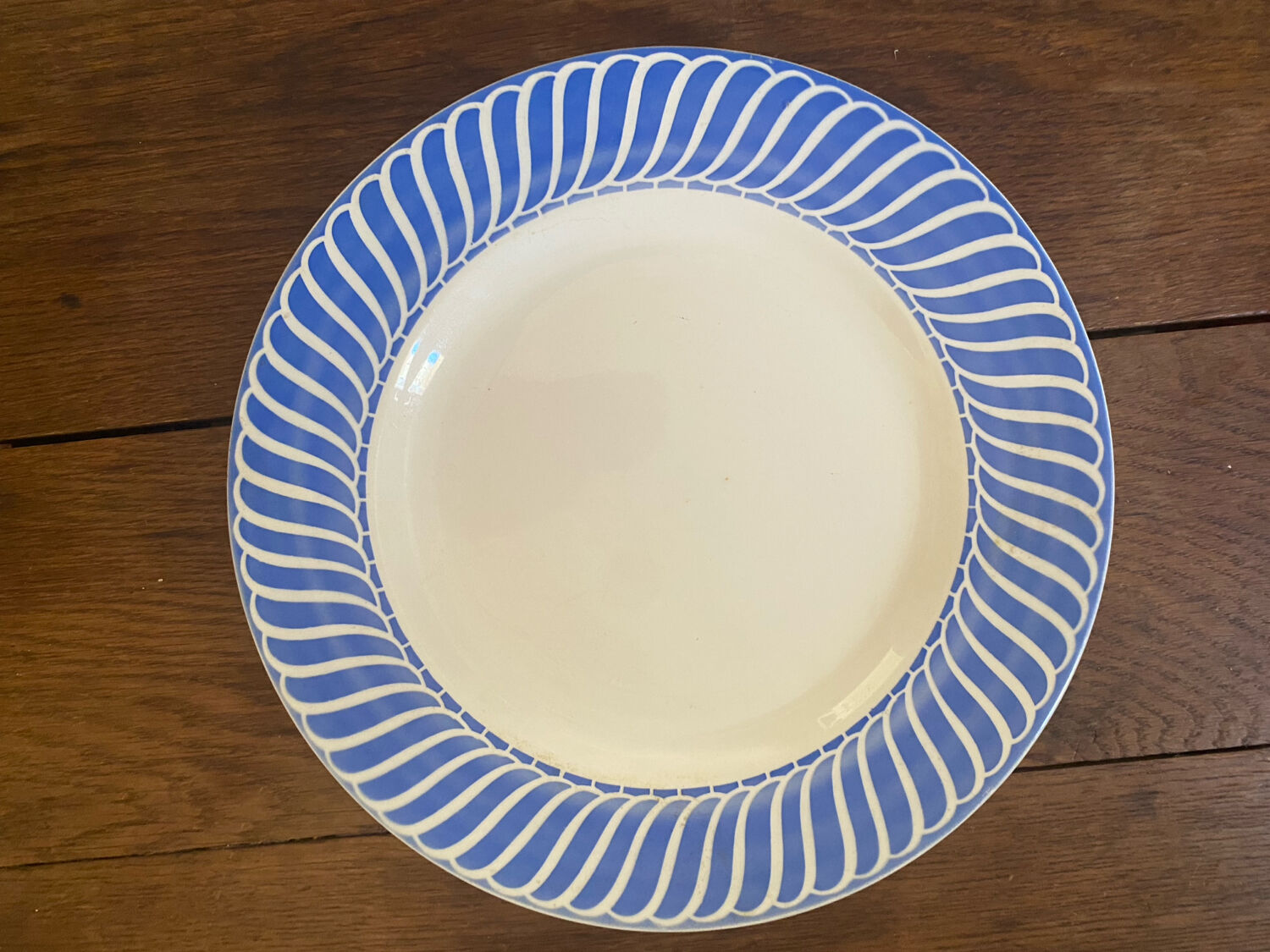 Plat rond de service Jacquot Digoin Sarreguemines.