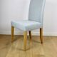 Oak chairs Ikea after renovation vintage blue-celadon-grey - 2 pieces - set