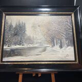 Oil on canvas signed L. Schmitt 1993