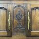 19th century Breton 4-door chestnut sideboard