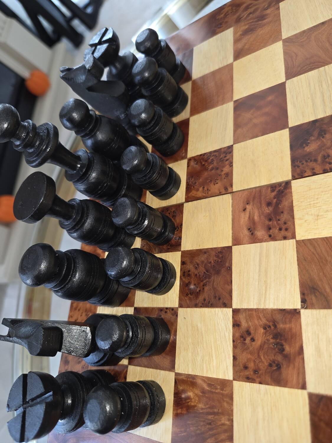 Royal Thuya Chess and Backgammon Game Box 30cm Square
