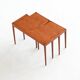 Kurt Ostervig nesting tables in teak Jason Mobler Denmark 1960