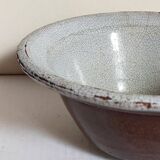 19th century enamelled earthenware salad bowl