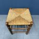 Set of Dutch beechwood stools with rush seat