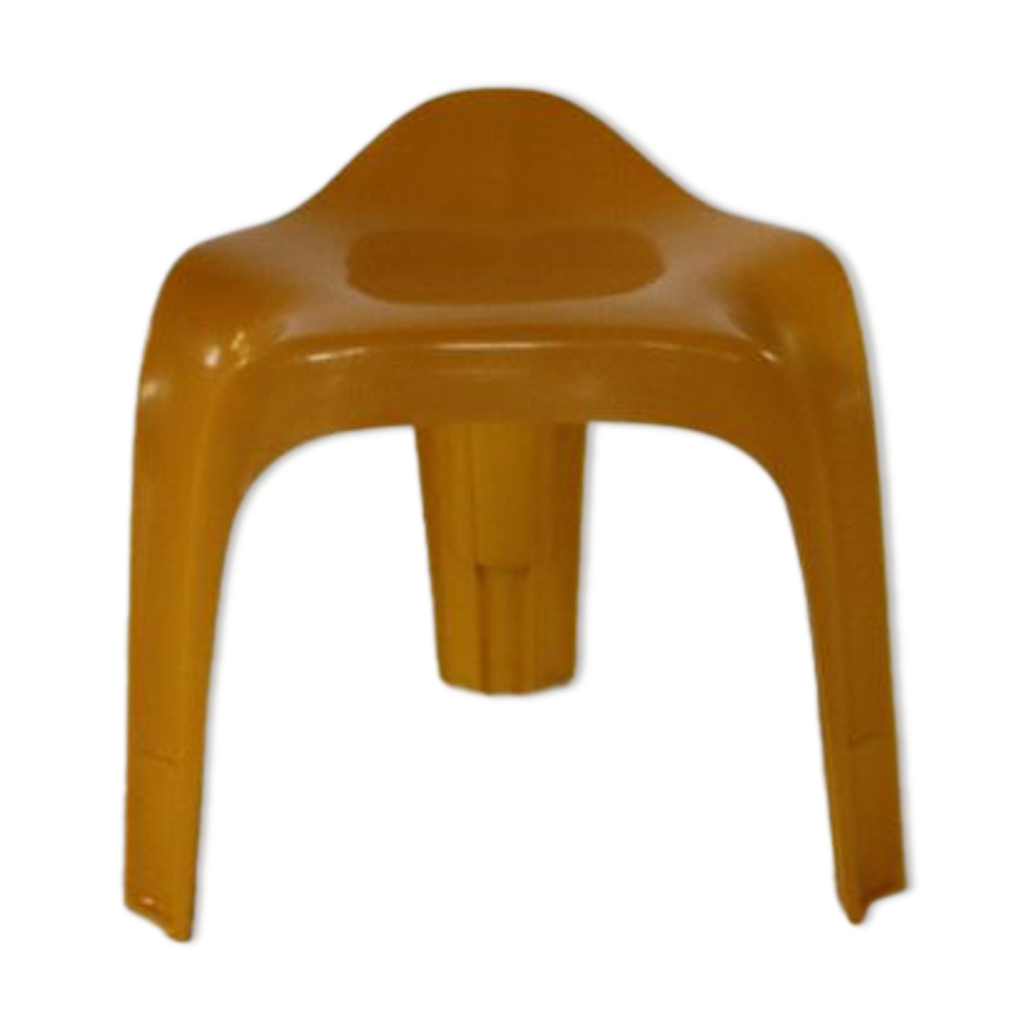 Space Age yellow Casala Stool by Alexander Begge