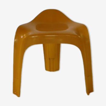 Space Age yellow Casala Stool by Alexander Begge
