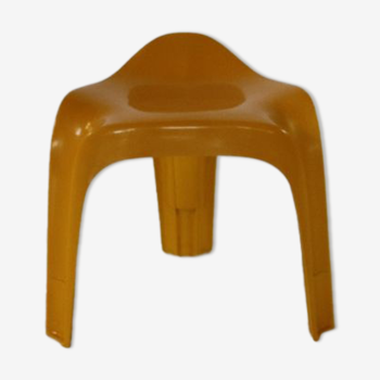 Tabouret Casala jaune space age par Alexander Begge