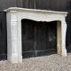 Louis XV style fireplace in Carrara marble around 1900
