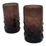 Burgundy glass - Tunisian crafts