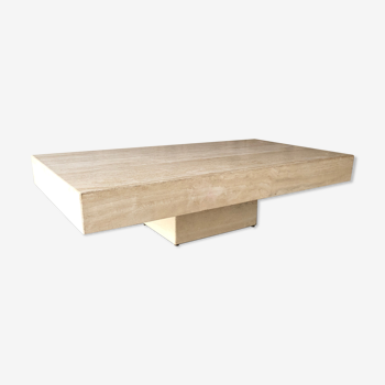 Table basse en travertin rectangle