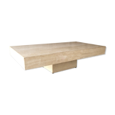 Table basse en travertin rectangle