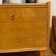 Commode pieds compas avec miroir italien des années 50