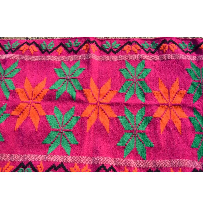 Pink 73x195cm corridor kilim rug