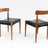 Danish MK 200 Chairs in Teak by Arne Hovmand-Olsen for Mogens Cold, Set of 4