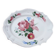 Antique Large Oval Earthenware Dish with Floral Decor