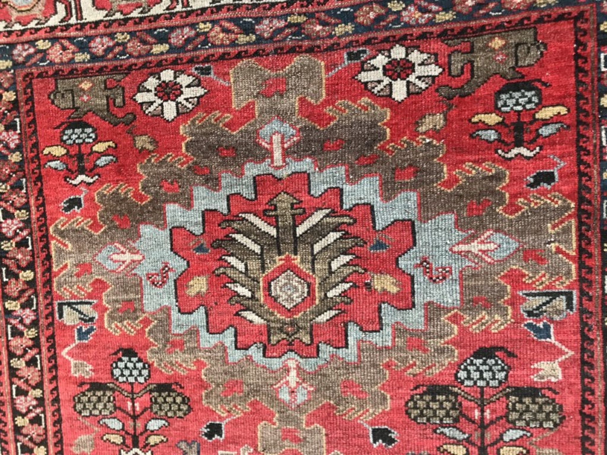 Former carpet Persian Malayer 19th century handmade 134 X 185 CM
