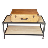 Vintage wooden suitcase
