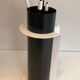 Necessary black and white lacquered lighter