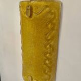 Vistosi wall lights with gold inlay by bd lumica structure Italy 1970