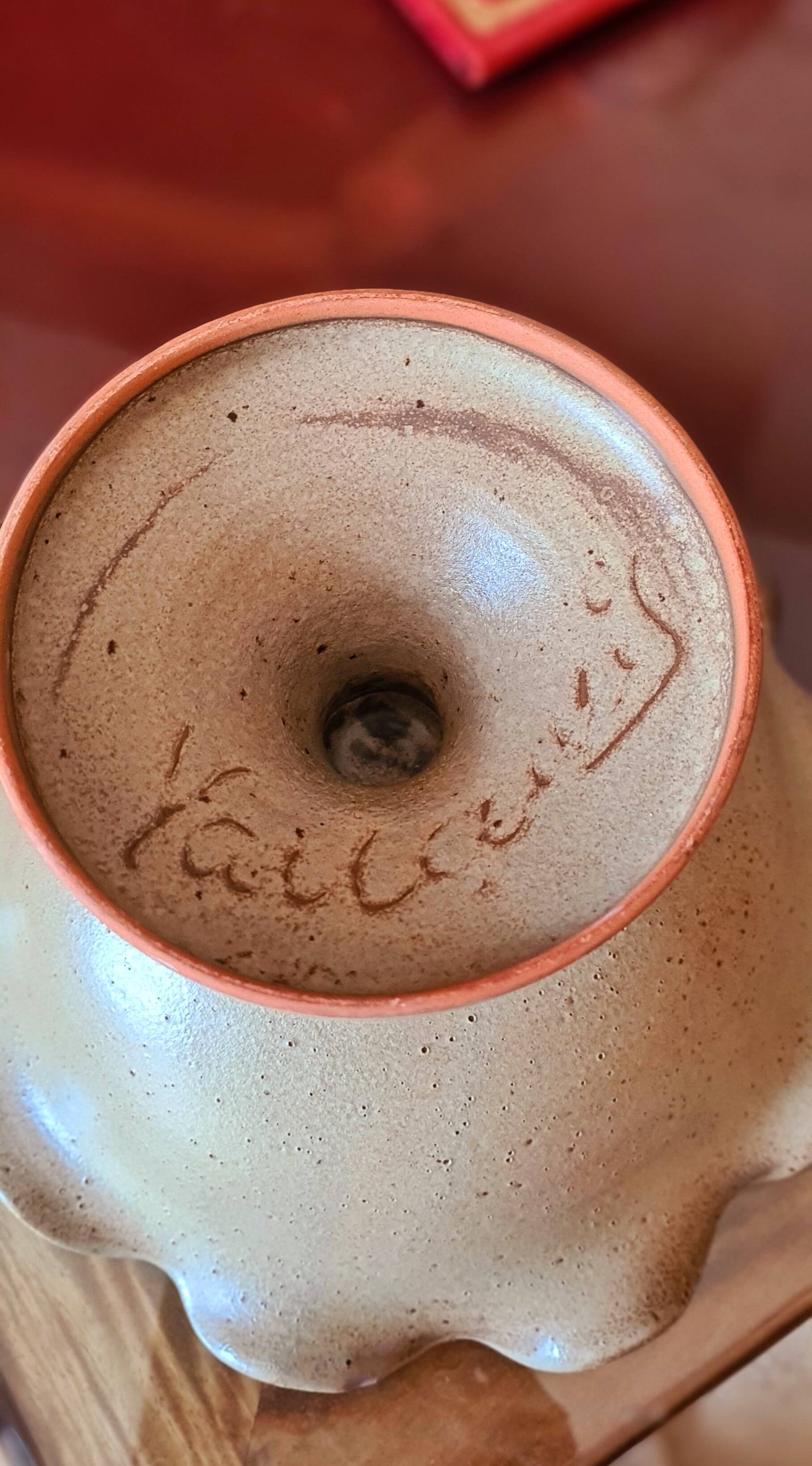 Coupe Vallauris en grès pyrité