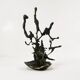 Brutalist cast iron candlestick, Belgium, 1960s.