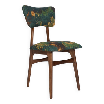 Mid-century butterfly chair, Schwarzwald linen by Dedar, dark wood, Europe, 1960s
