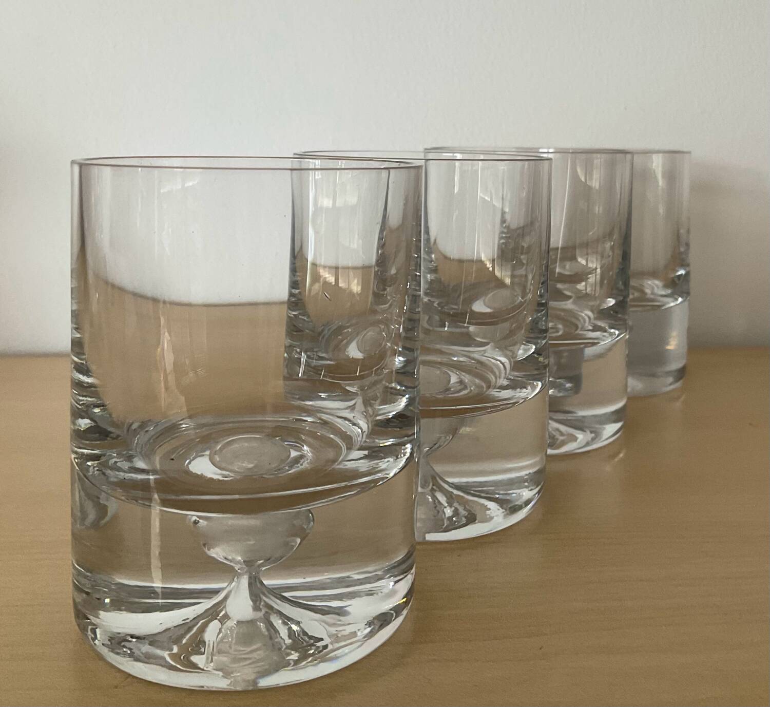 Set of 4 Kosta Boda glasses from the 70s