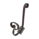 Wrought iron coat hook