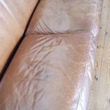 Duvivier leather club sofa