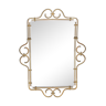 Wall mirror solid brass framing