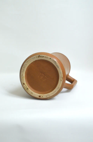 Minimalist stoneware pitcher