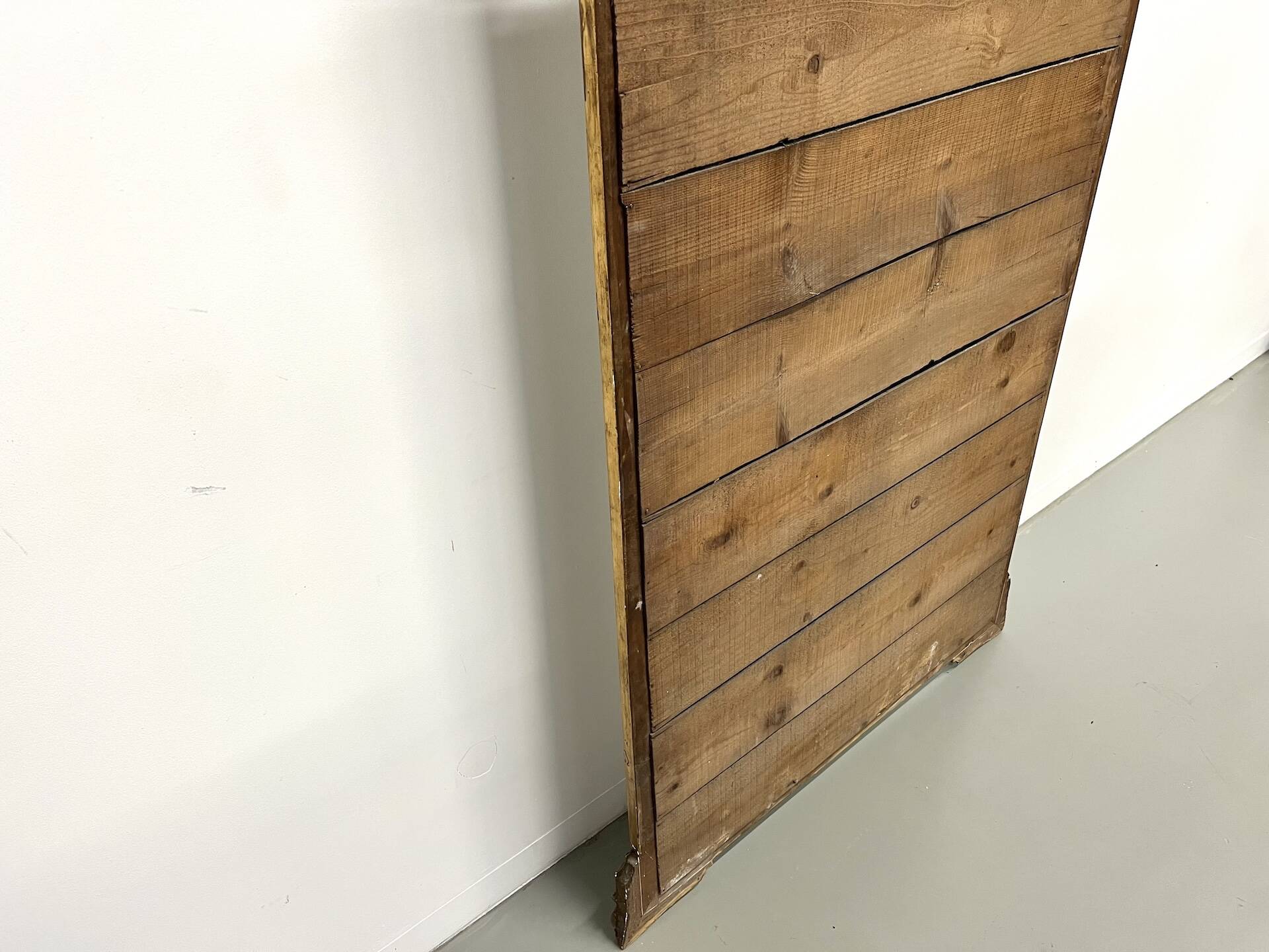 Large antique pediment mirror with parecloses