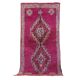 Purple vintage Moroccan Rug 116 x 234 cm, Berber Wool Rug Handmade, Old Rug