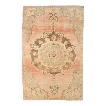 Brown & Beige Oriental Style Persian Rug, 198x308Cm