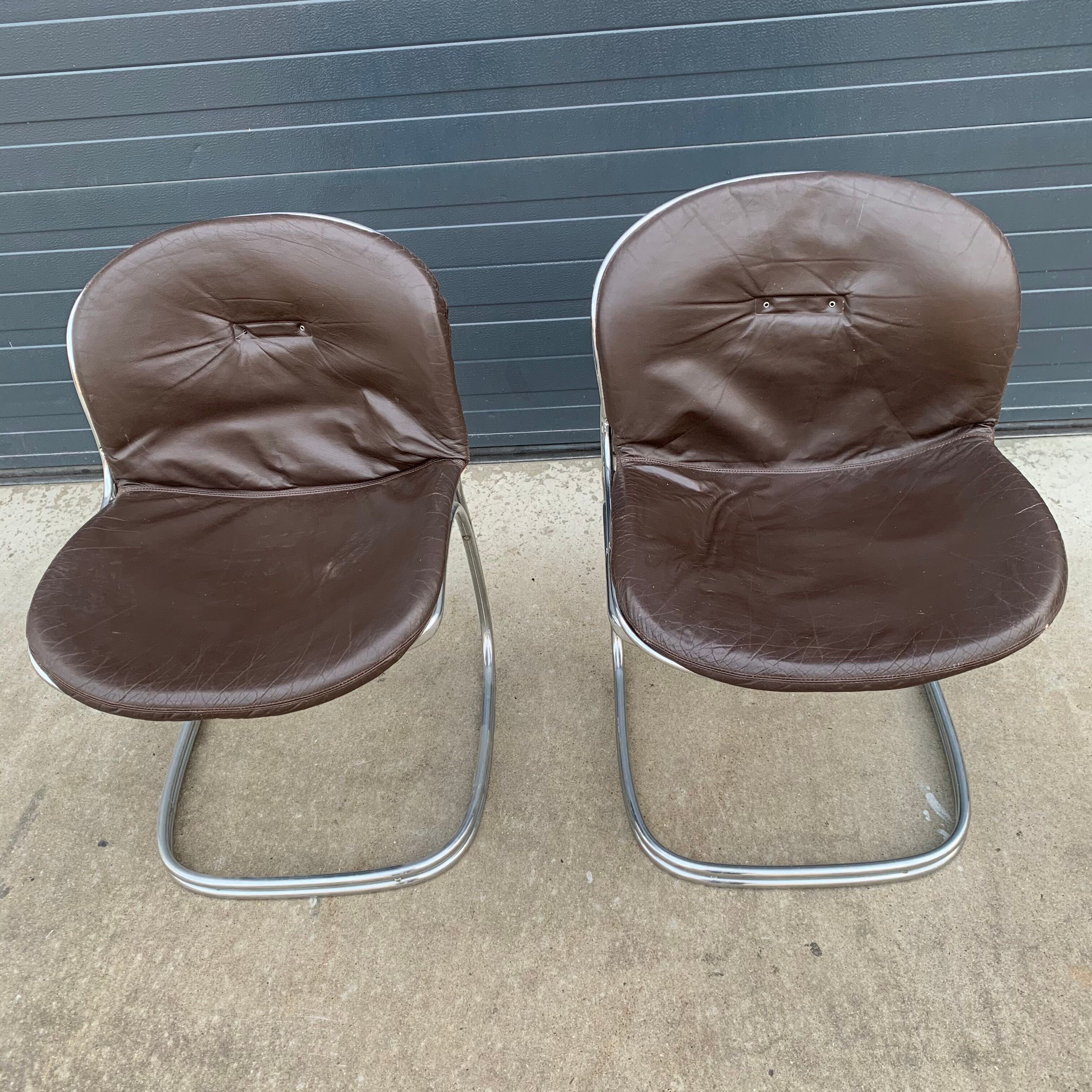 Pair of chairs Gastone Rinaldi 1970