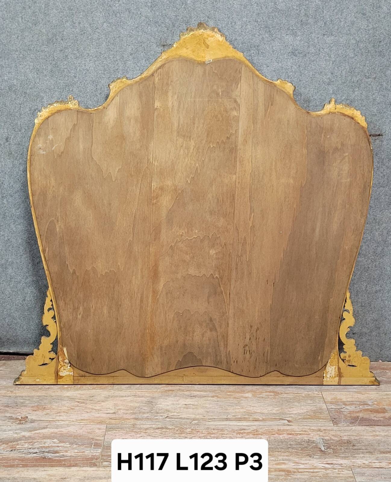 Large Venetian gilt mirror in the Louis XV style